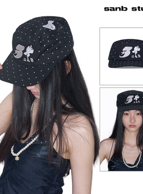 SANB小礼帽韩系百搭波点少女平檐