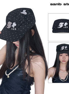 SANB小礼帽韩系百搭波点少女平檐