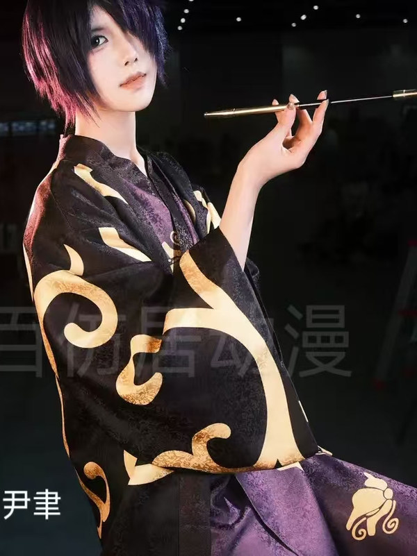 thumbnail for Spot Gintama dwarf Sugi Takasugi Shinsuke kimono cosplay uniform yukata casual kimono cosplay uniform