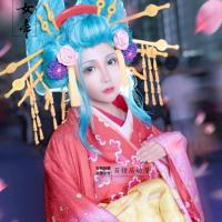 One Piece Wano Elementary School Purple cosplay costume, Flower Queen dress, daily wear style kimono, Japanese cosplay costume thumbnail 2