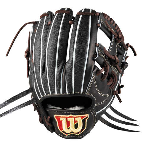 日本Wilson威尔胜棒球手套右手投掷专业皮质品质运动条纹设计