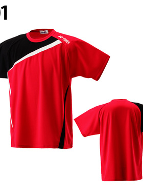 新款YONEX尤尼克斯网球服装羽毛球穿T恤短袖不对称T恤RWHI1601