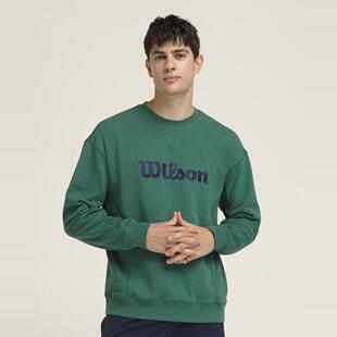 日本2025年新款Wilson威尔逊网球服装T恤长袖男装Parkside Crew