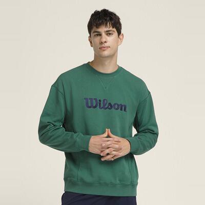 日本2025年新款Wilson威尔逊网球服装T恤长袖男装Parkside Crew