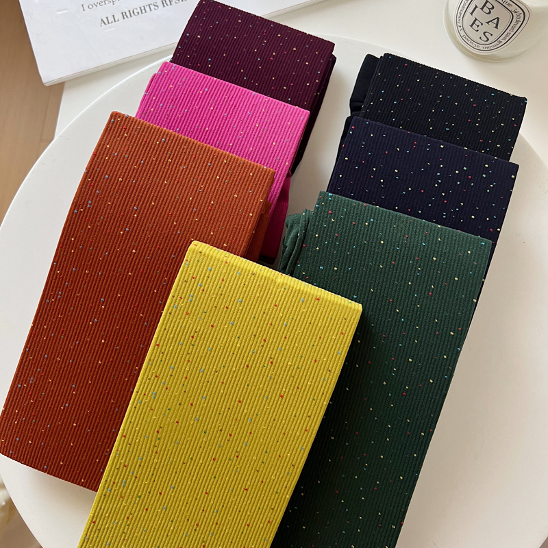 100D彩色小点点提花天鹅绒连裤袜