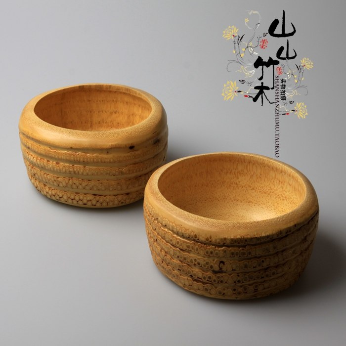 老 竹根 钵 竹 茶洗 茶海 雕刻 茶道 收纳 果盘 碗 钵盂 点心盘