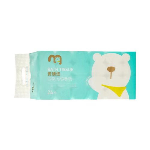 麦德龙麦臻选四层长形无芯卫生纸