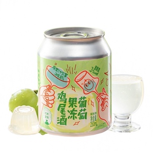 叮咚定制 3度 葡萄果冻 鸡尾酒 250ml
