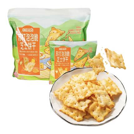 叮咚 V5 苏打泡泡脆芝士饼干 (7包) 280g
