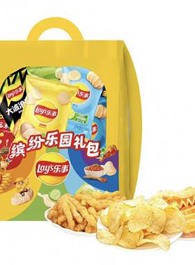 乐事彩虹膨化零食大礼包300g