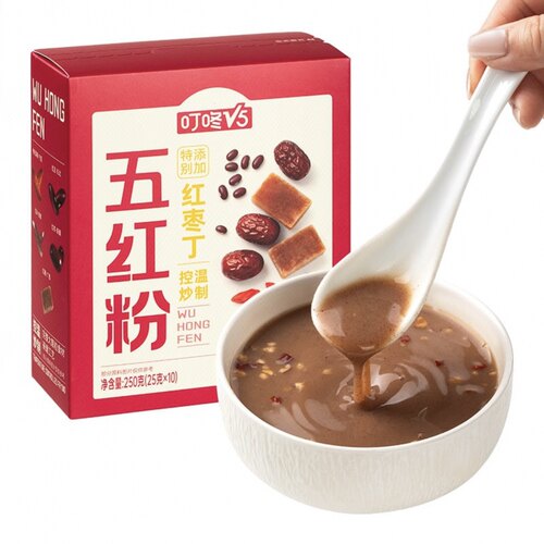 叮咚V5五红粉(25g*10条)250g