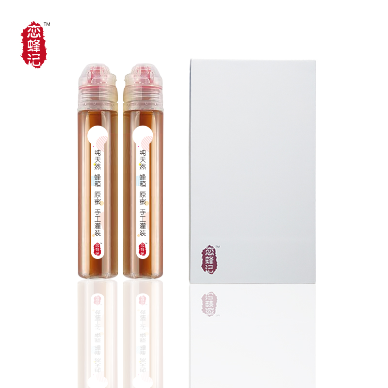 恋蜂记 纯 天然 蜂蜜 原浆 蜂箱 蜂巢 原蜜 冬蜜 便携 礼盒 包邮