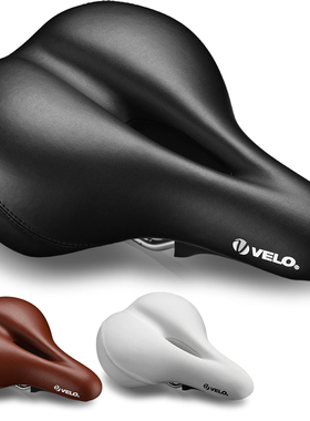 台湾velo维乐加厚软球自行车鞍座山地车坐垫舒适骑行折叠车座6378