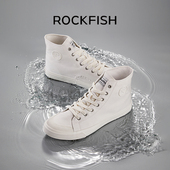 女款 2025秋季 百搭板鞋 Rockfish防泼水懒人一脚蹬帆布鞋 运动休闲鞋