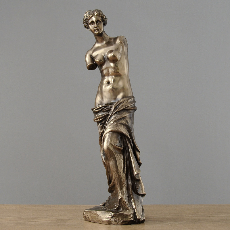 益方轻奢女神人物摆件家居装饰品断臂维纳斯雕像客厅玄关酒柜摆设