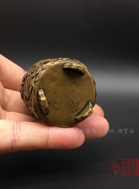 新品实心黄铜迷你小鹤炉摆件浮雕千鹤F香炉铜塔香小猫仙鹤铜炉香