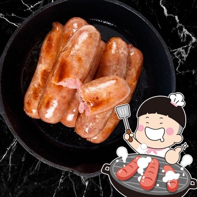 口水娃地道脆骨肉肠 10根*5包肉质紧实有嚼劲烤肠零食熟食休闲
