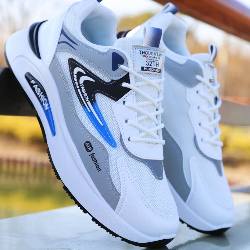 乔丹格兰男鞋春季皮面运动鞋男款2026新款防水防滑跑步鞋男士休闲