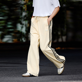 PSO 毛圈底针织可爱小狗织带撞色直筒休闲阔腿卫裤 Brand男装 女装