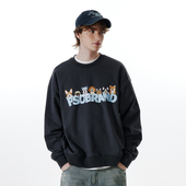 PSO 卫衣情侣上衣 420克轻抓绒针织可爱小狗圆领长袖 Brand男装 女装