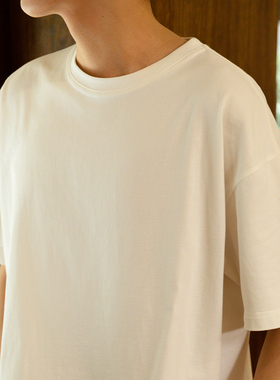 PSO Brand男装女装32支230克双纱纯棉紧密纺圆领短袖T恤打底上衣