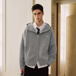 仿马海毛纱高领连帽毛衣开衫 女装 外套加厚保暖上衣 Brand男装 PSO