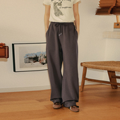 宽松休闲直筒弯刀裤 PSO 潮 空气层纯色针织男士 卫裤 Brand男装 女装