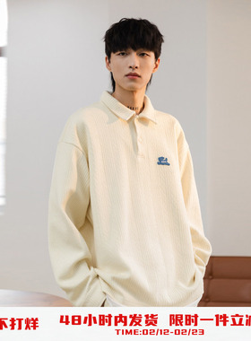 PSO Brand男装女装翻领毛衣长袖polo衫情侣装针织毛线衣上衣秋季