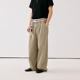 Brand男装 长裤 女装 PSO 复古斜纹腰头绣花直筒裤 宽松休闲工装 男款