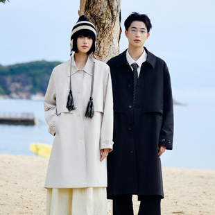 翻领中长款 PSO 牛津纹梭织基础款 女装 风衣外套女潮牌秋 Brand男装