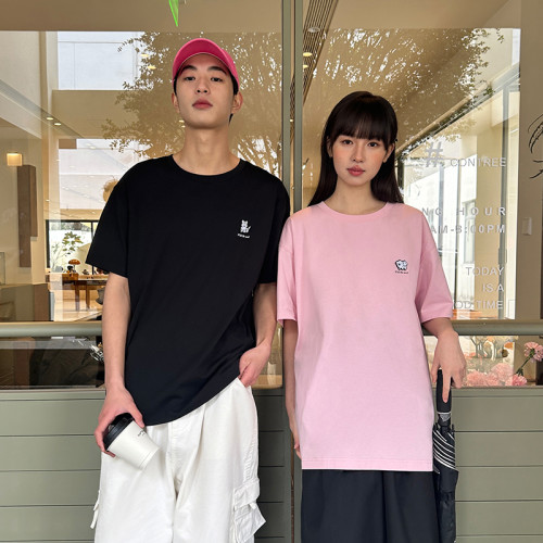 PSO Brand男装女装【凉感】可爱像素小狗圆领短袖纯棉短袖t恤潮