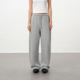 Brand女装 微弹垂感直筒宽松灰色卫裤 女款 PSO 阔腿拖地休闲长裤