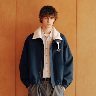 冬季 PSO 毛绒领撞色立领保暖棉服女款 女装 宽松休闲外套 Brand男装