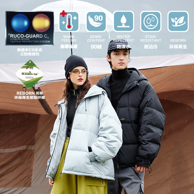 连帽羽绒服PSOBrand连帽