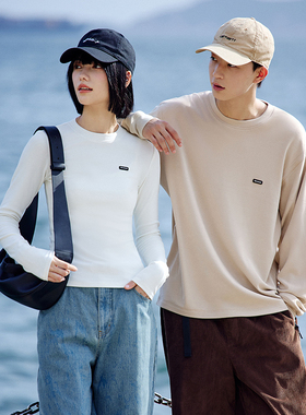 PSO Brand男装女装发热保暖内衣圆领长袖T恤修身显瘦内搭打底衫女