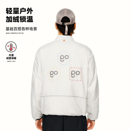 PSO Brand男装女装轻量撞色运动风衣夹克绒底保暖宽松外套秋季