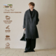 PSO 呢子灰色大衣宽松外套 天丝羊绒羊毛混纺长款 Brand男装 女装