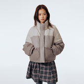 PSO 羽绒服外套面包服冬 法兰绒渐变羊毛呢子混纺短款 Brand 女装