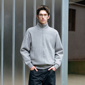 PSO 极简P老钱风L仿兔绒中高领拉链毛衣外套秋季 Brand男装 女装