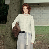 PSO 毛衣外套保暖 满幅提花小狗羊毛针织开衫 Brand女装 费尔岛