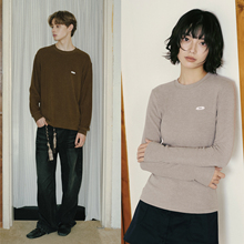 PSO Brand男装女装纯色圆领针织发热保暖情侣长袖内搭打底衫上衣