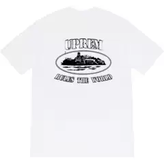 FW23 Corteiz Rules The World Tee Alcatraz Collab T-Shirt Short-Sleeve Unisex