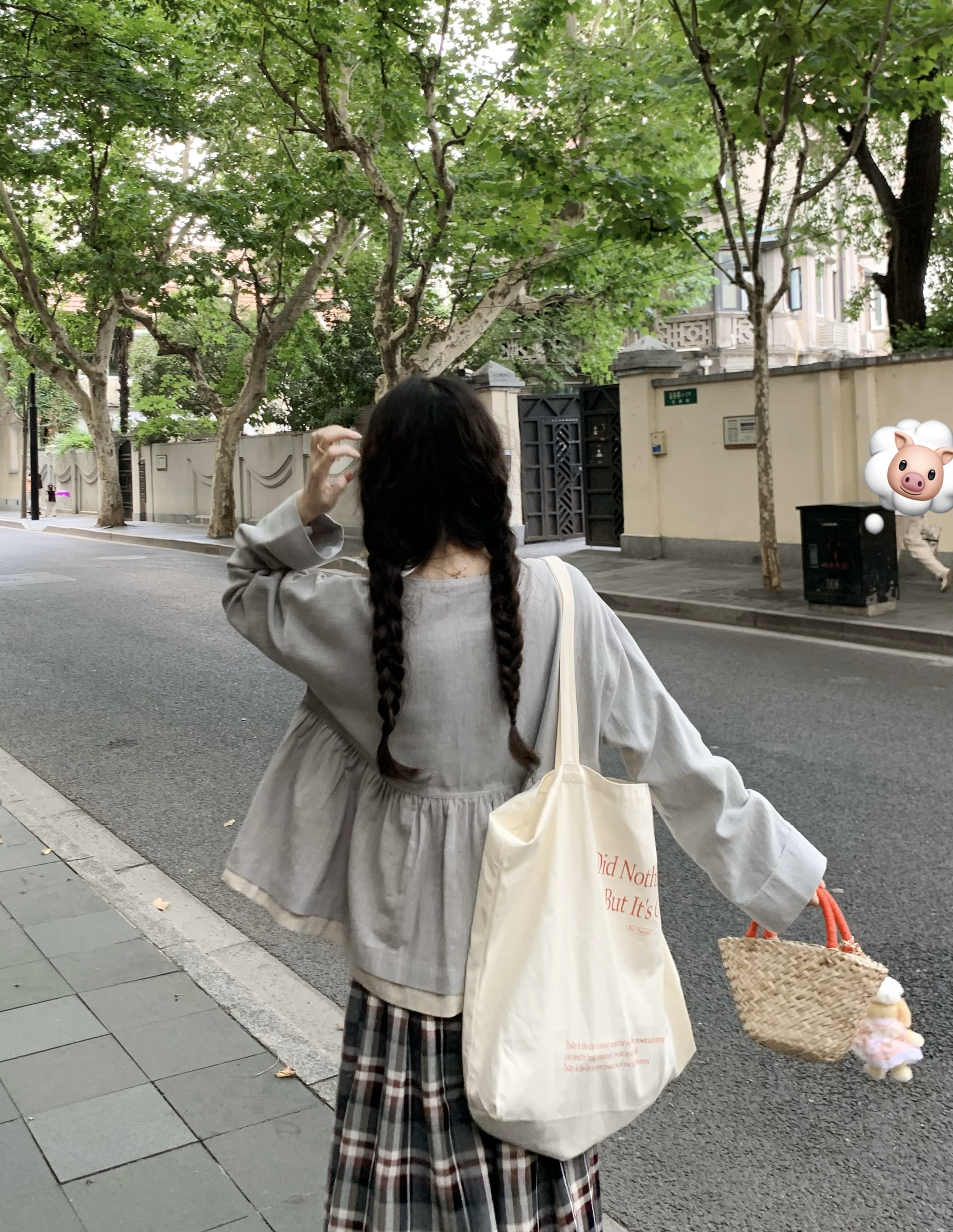 krismerryland苎麻重工日系拼接三色包扣外套