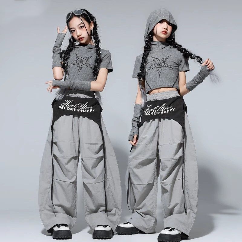 六一爵士舞女童服装演出服套装少