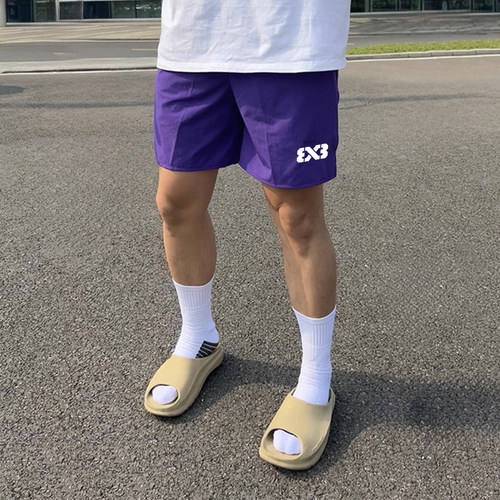 3V3夏季美式篮球运动短裤男三分四分网眼速干跑步训练透气球裤