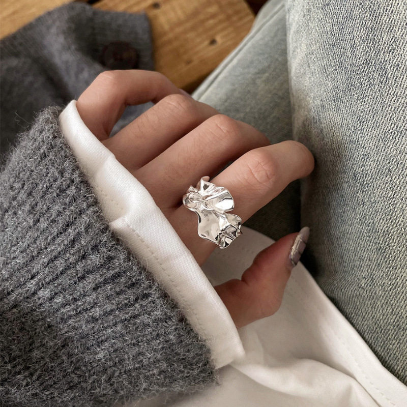 今饰有约女纯银简约戒指