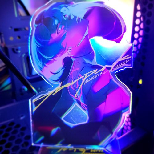 赛博朋克边缘行者大立牌机箱装饰