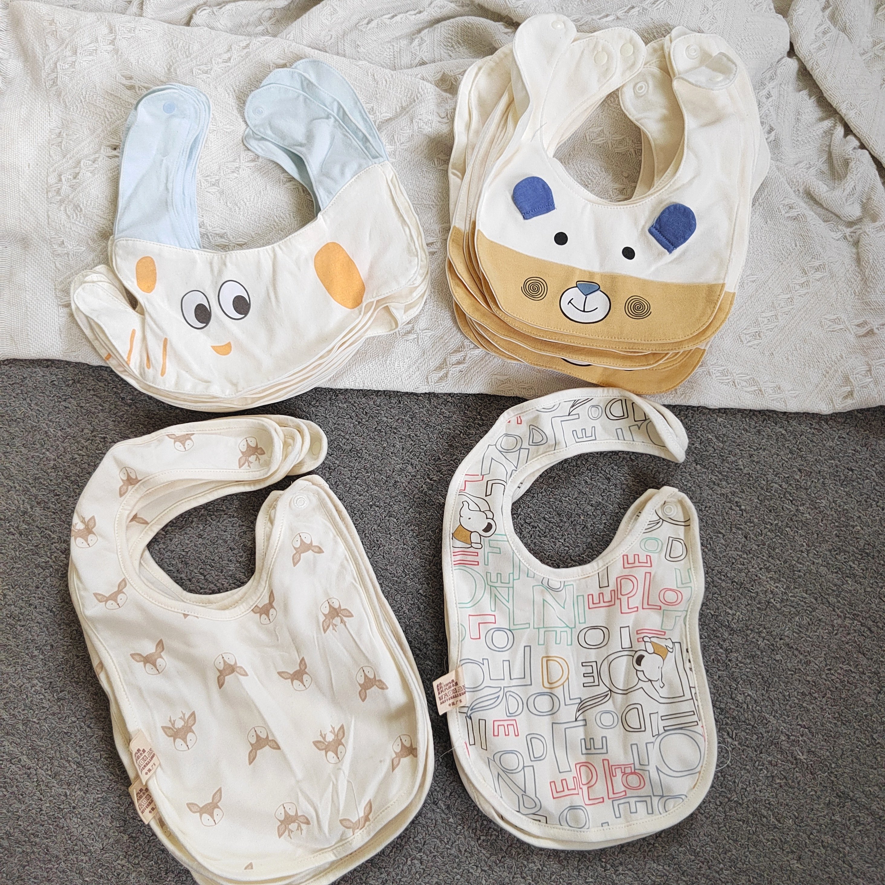 婴儿口水巾纯棉0一6月拍嗝巾初生宝宝洗脸围兜吐奶围嘴帽子胎帽,婴童用品,口水巾,淘宝优惠券,粉丝福利购,淘宝优惠卷