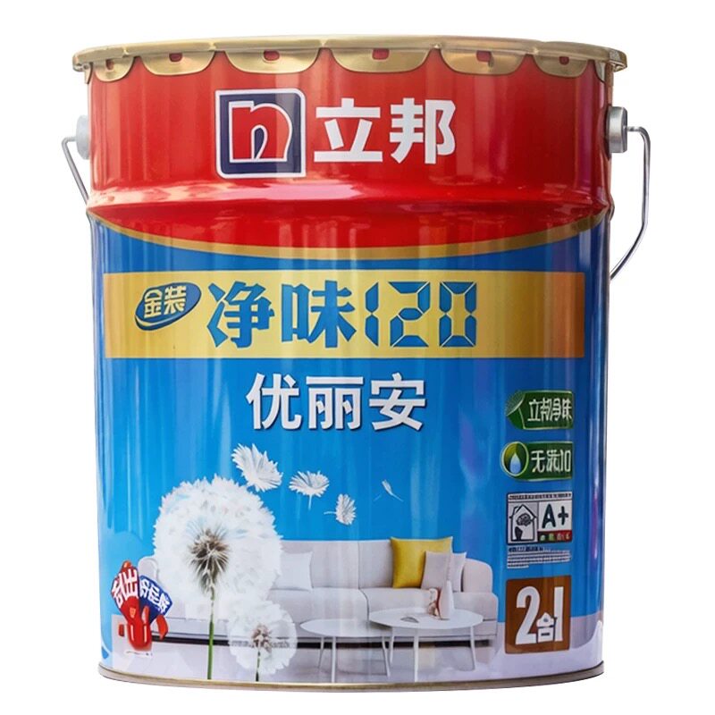 立邦金装净味120优丽安2合1内墙乳胶漆环保家装翻新修补小桶大桶