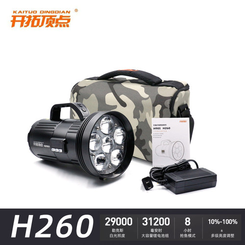 开拓顶点H260夜钓灯激光炮钓鱼灯